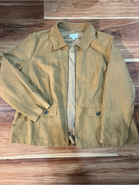Studio Works Jackets & Blazers - Studio Works Tan Suede Jean Jacket - Women's